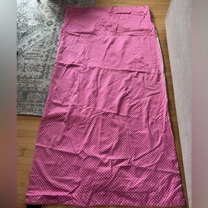 Pottery Barn Pink and White Polka Dot blackout curtain panels (3 panels)